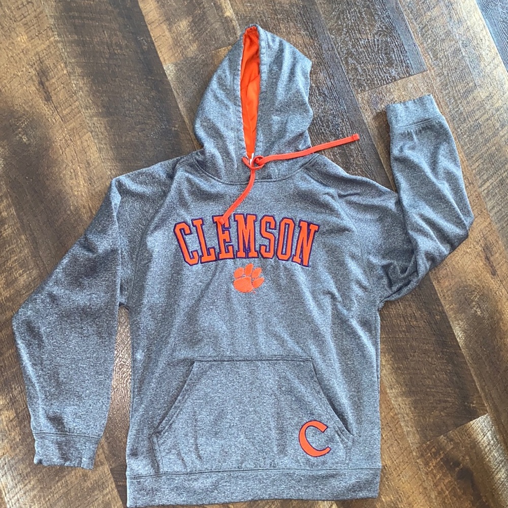 Grey Clemson Hoodie